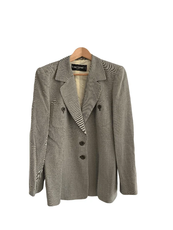 Louis Féraud Single Breasted Jacket Grey UK Size 14 Disco