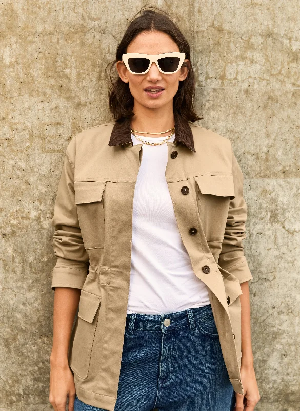 Bridie Organic Cotton Field Jacket Practical Women's Quick - dry