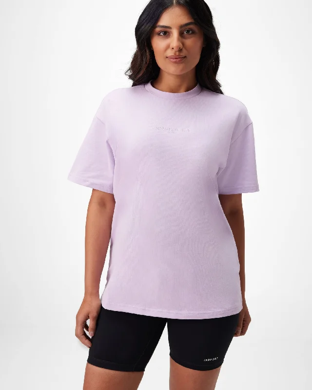 INSPORT WOMENS BAILEY OVERSIZED PURPLE TEE