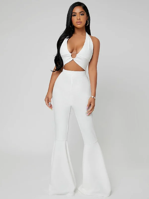 Glamorous Plain High Waist Long Women Pants