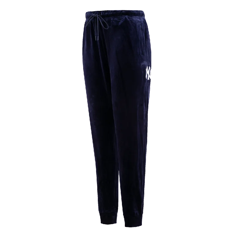 MLB NEW YORK YANKEES CLASSIC WOMEN'S VELOUR JOGGER (MIDNIGHT NAVY)