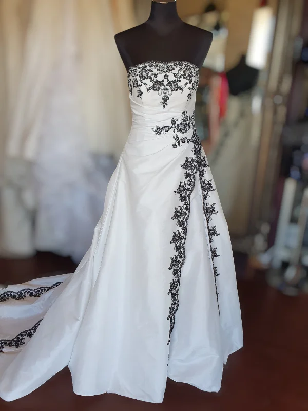 Barbara Calabro Black & White Gown