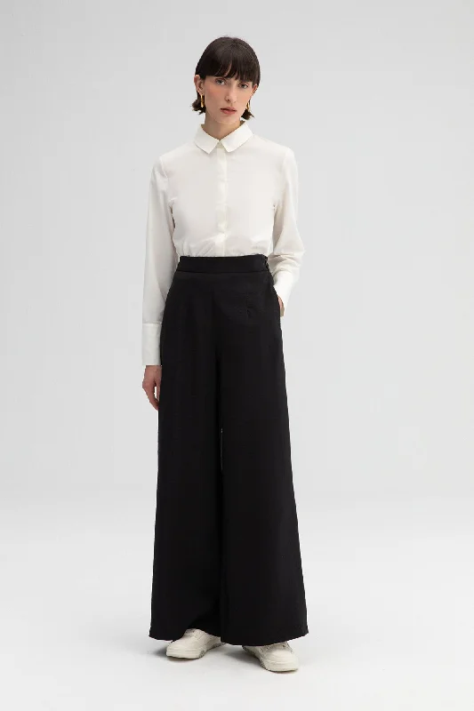 HIGH  WAISTED CUPRA TROUSERS