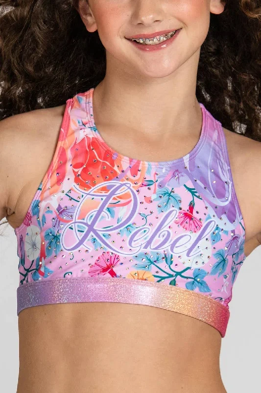 Kris Sports Bra in Floral Fairytale