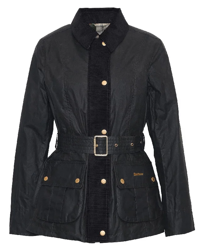 Barbour Lily Wax Jacket Hip Women's Retro