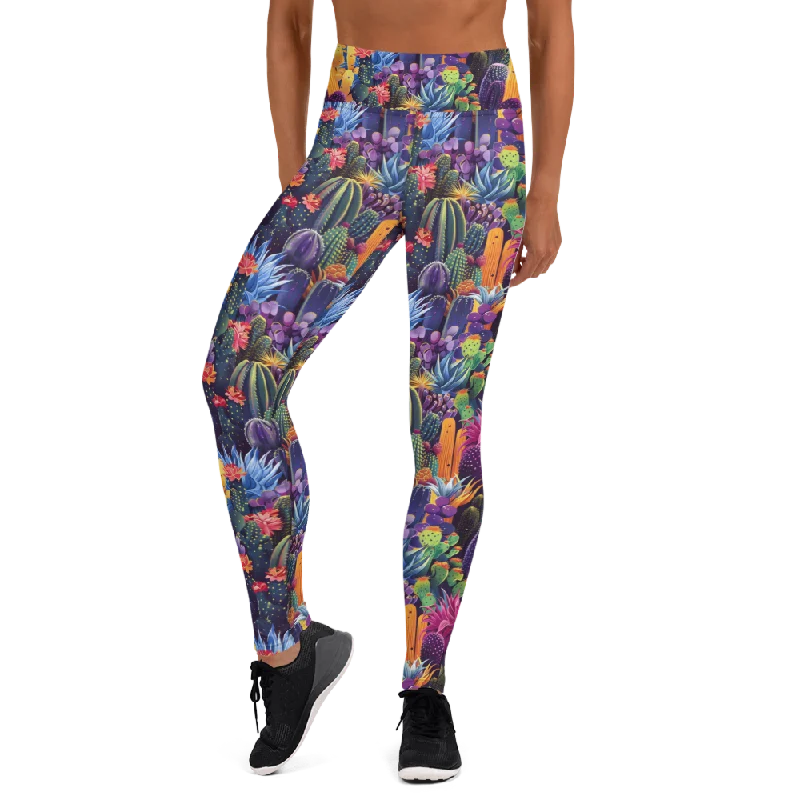 Twilight Cactus Yoga Pants