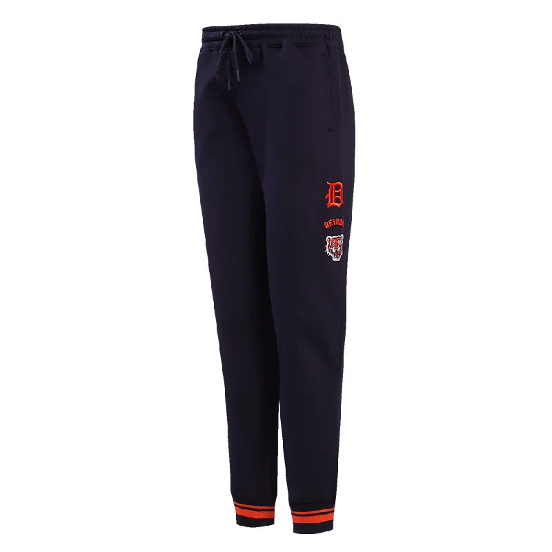 MLB DETROIT TIGERS RETRO CLASSIC WOMEN'S RIB SWEATPANT (MIDNIGHT NAVY/ORANGE/ MIDNIGHT)