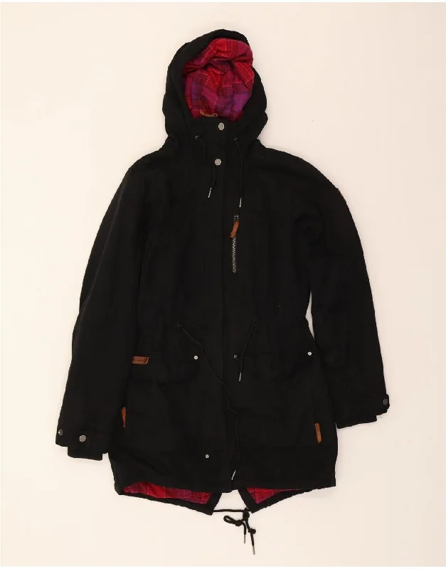COLUMBIA Womens Hooded Parka Jacket UK 10 Small Black Polyester Bohemian Women's Free COLUMBIA Womens Hooded Parka Jacket UK 10 Small Black Polyester Bohemian Women's Free