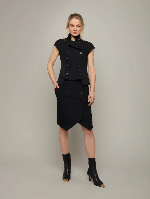 ARCHITRAVE | Fan-Collar Waistcoat Stylish Women's Tropical 