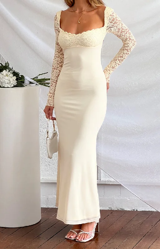 Orlanda Cream Maxi Dress