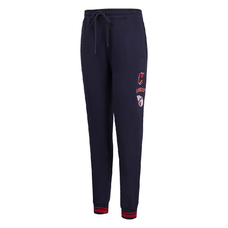 MLB CLEVELAND GUARDIANS RETRO CLASSIC WOMEN'S SWEATPANT (MIDNIGHT NAVY/RED/MIDNIGHT NAVY)