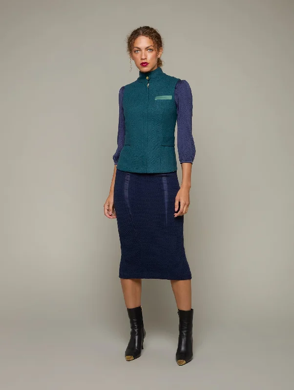 RIDER | Lambswool Tailored Waistcoat Trendy Women's Oversized