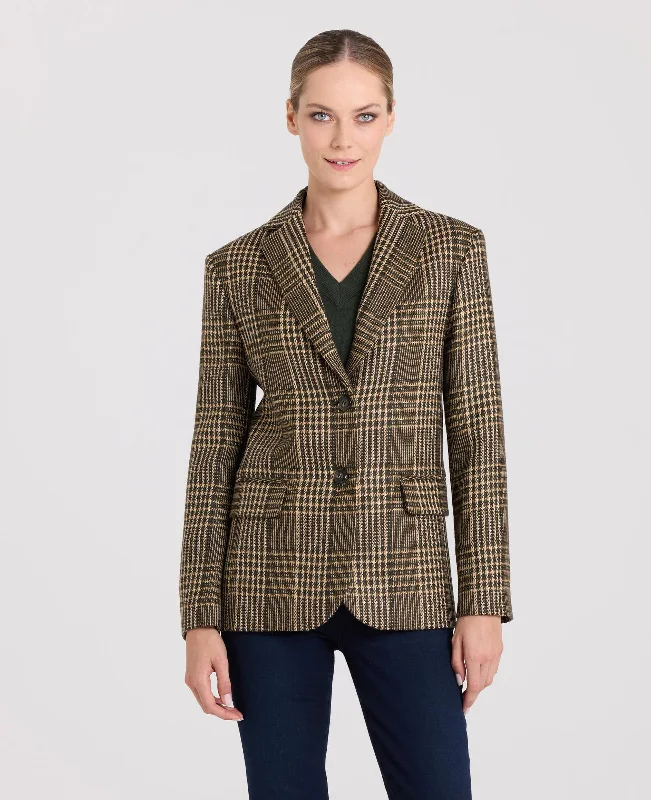 Carol Oversized Check Blazer Country