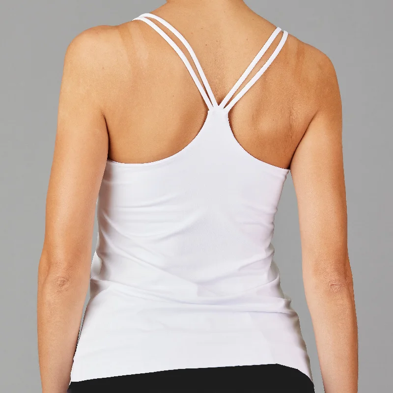 Classic-Cut Strap Top (white) Women