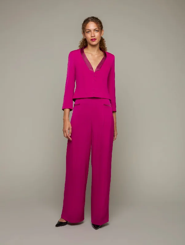 PILASTER | Tailored Crop Tux Jacket Cozy Women's Winter