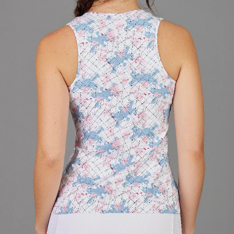 Grids Fullback Tank Top (print) Cozy Women's Sherpa - lined