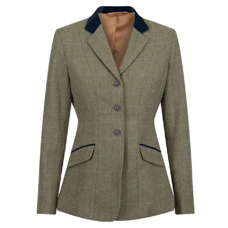 Equetech Ladies Thornborough Deluxe Tweed Riding Jacket Feminine Women's Style 