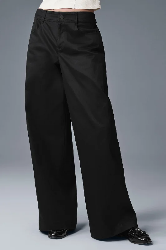 Wanderlust Wide Leg Trouser - Black