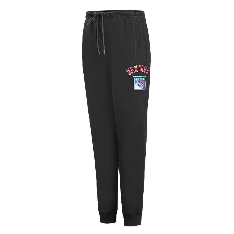 NHL NEW YORK RANGERS CLASSIC WOMEN'S FLEECE SWEATPANT (BLACK)