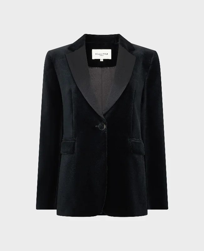 Velvet Single Breasted Cotton Jacket Artistic Women's Avant - 