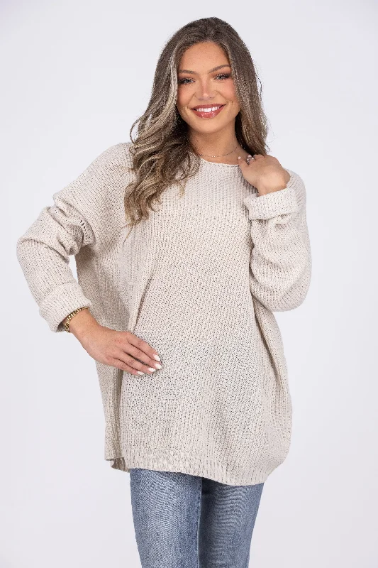 So Cool Women's Classic Oversized Round Neckline Sweater * Final Sale* Disco
