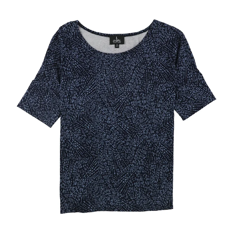 A-Line Womens Two Tone Pullover Blouse, Blue, X-Large Street