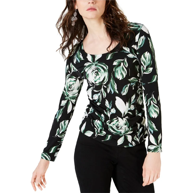 I-N-C Womens Ruched Pullover Blouse Sleek Women's 