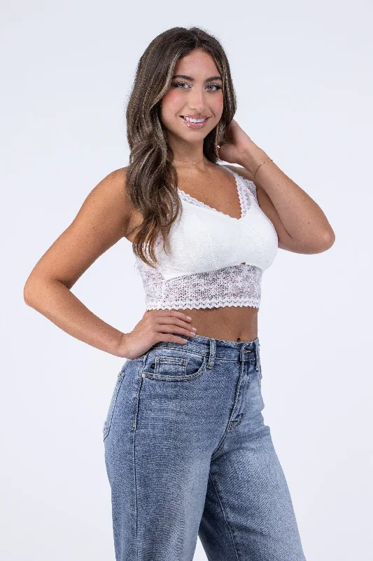 Skye Lace Women's Padded Bralette Laid - back Women's Vibe